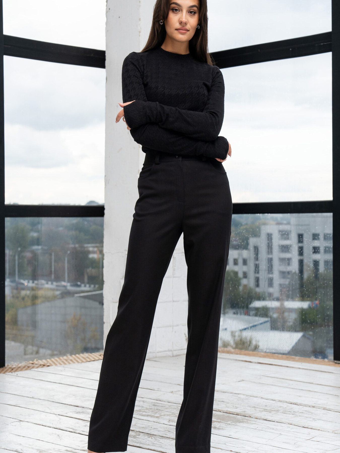 Повседневные штаны RiMari модель 1024-chornij Фото