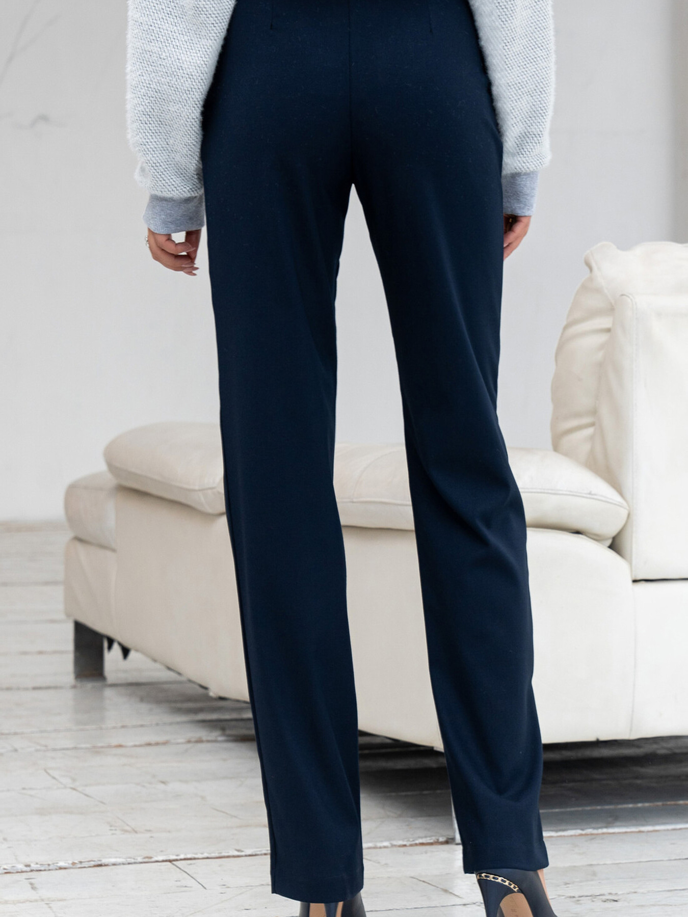 Повседневные штаны RiMari модель 0924-temno-sinj Фото