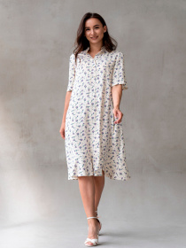 Платье миди RiMari модель 1824-moloko-print Фото