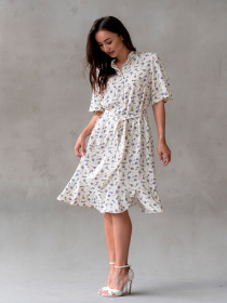Сукня міді RiMari модель 1824-moloko-print Фото