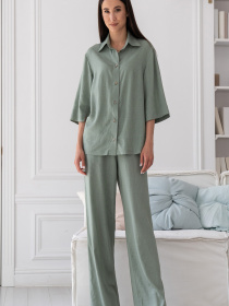 Сорочка повсякденна RiMari модель 0524-olivka Сорочка повсякденна RiMari модель 0524-olivka Фото