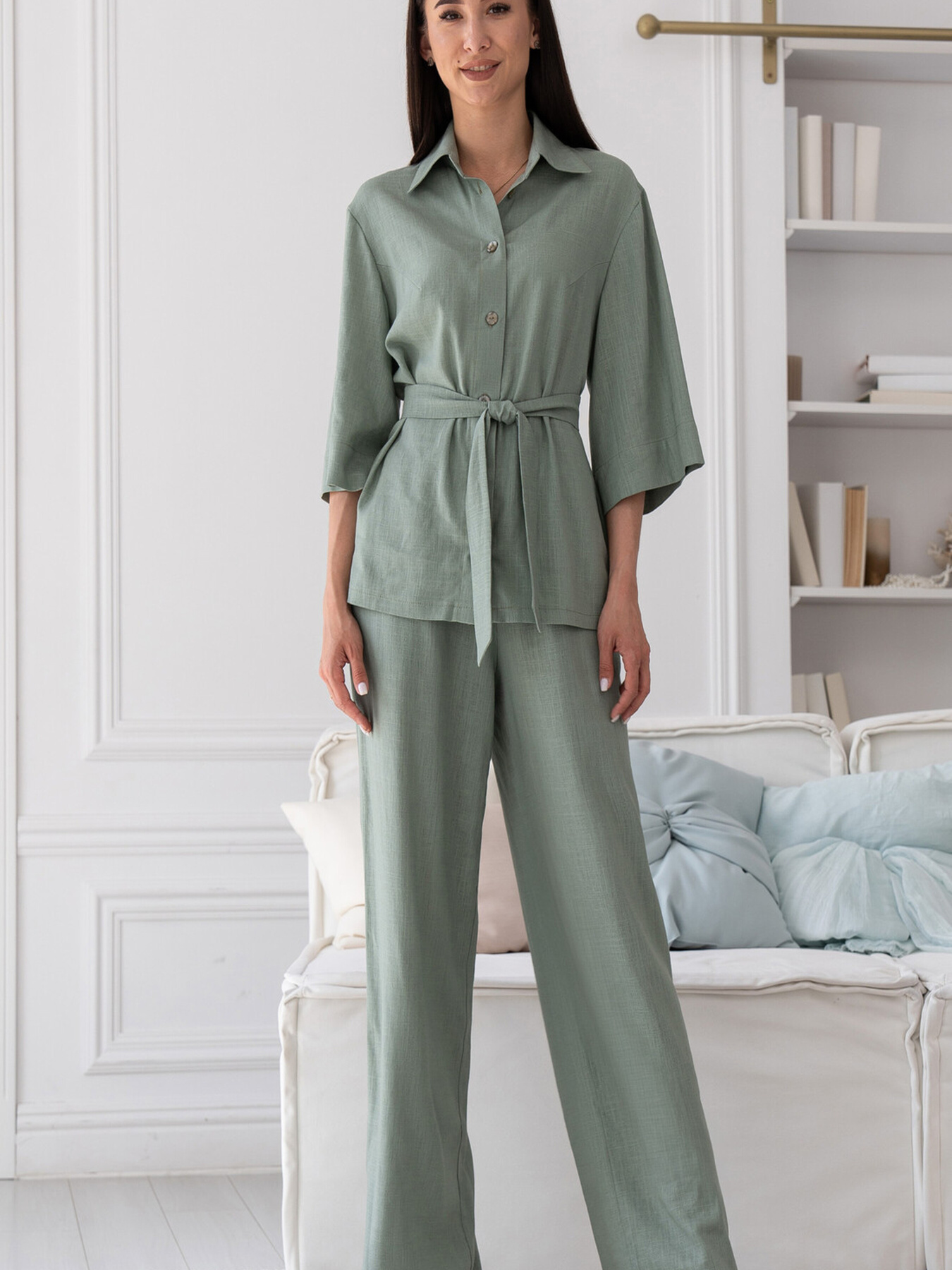 Штани повсякденні RiMari модель 0724-olivka Фото