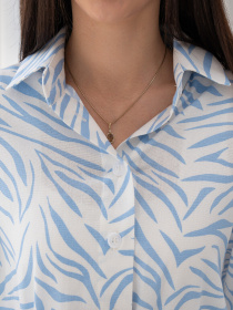Сорочка повсякденна RiMari модель 0224-blakitnij-print Фото
