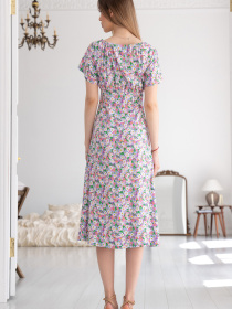 Платье миди RiMari модель 1624-rozhev-romashki Фото