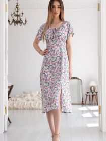 Платье миди RiMari модель 1624-rozhev-romashki Фото