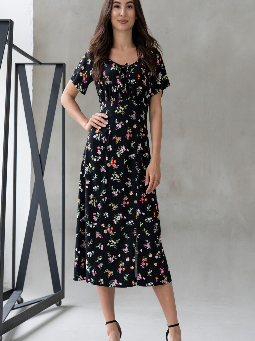 Сукня міді RiMari модель 1624-chornij-print Фото