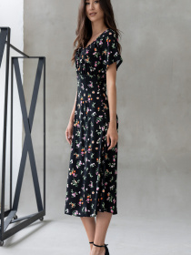 Сукня міді RiMari модель 1624-chornij-print Фото