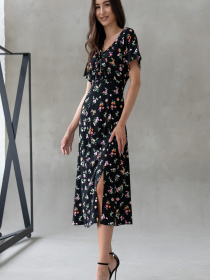 Сукня міді RiMari модель 1624-chornij-print Фото