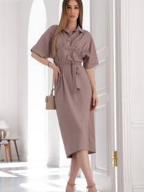 Платье миди RiMari модель 1524-kapuchino Фото