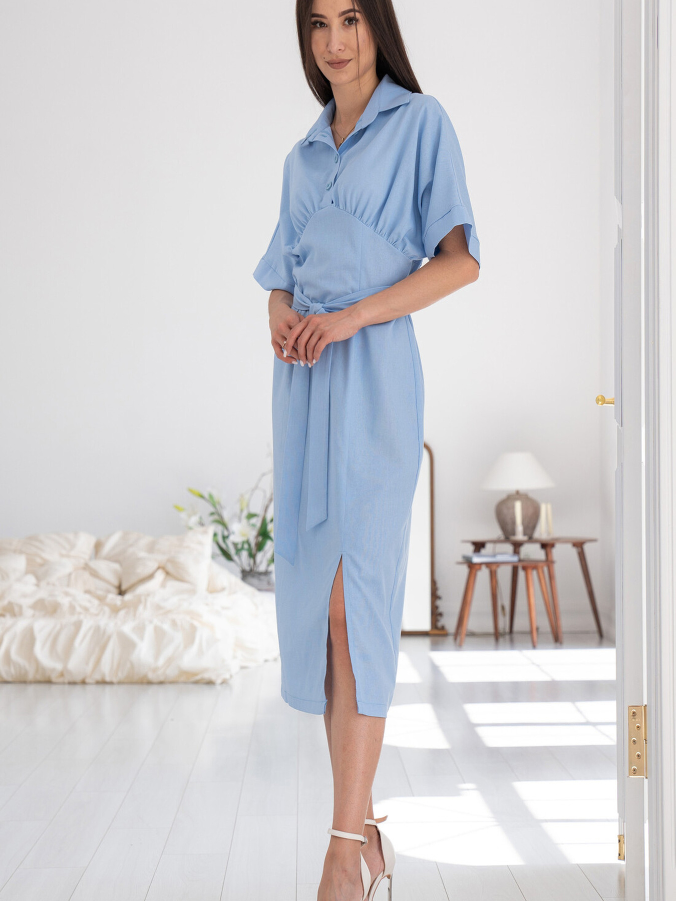 Платье миди RiMari модель 1524-blakitnij Фото