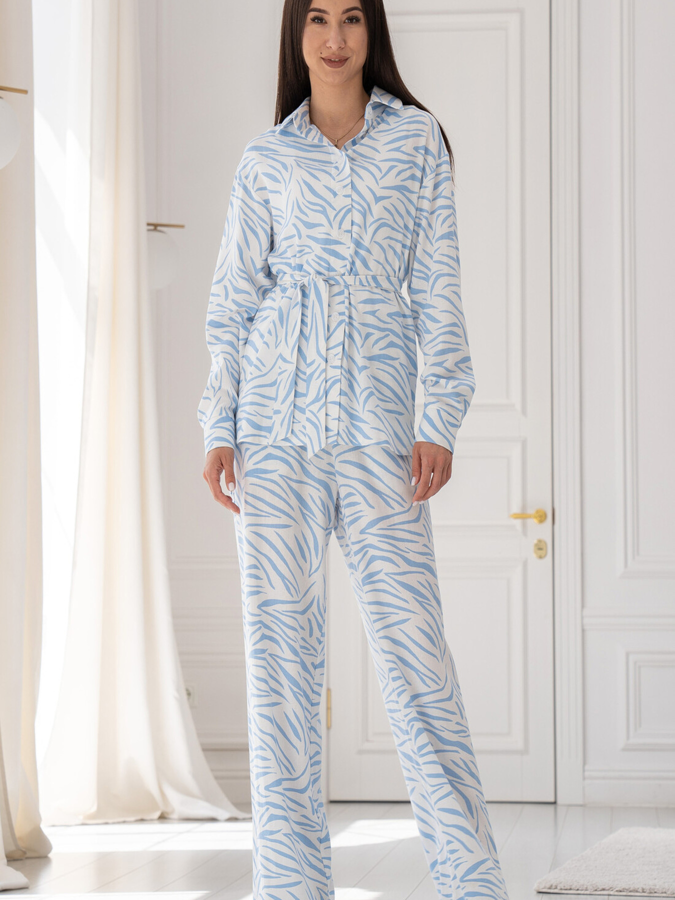 Штани повсякденні RiMari модель 0624-blakitnij-print Фото