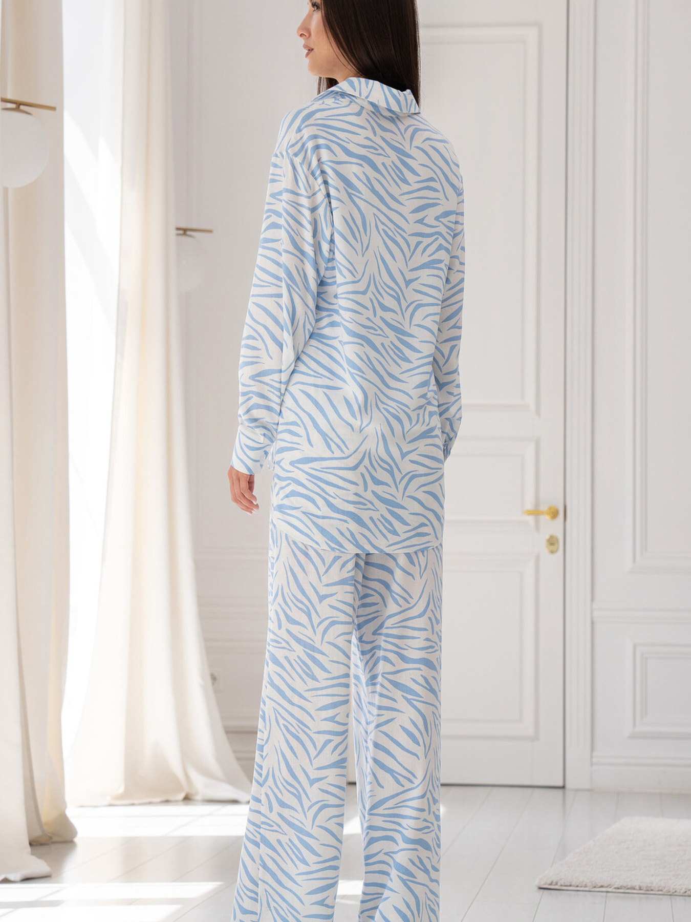 Повсякденні штани RiMari модель 0624-blakitnij-print Фото