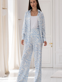 Повсякденні штани RiMari модель 0624-blakitnij-print Фото