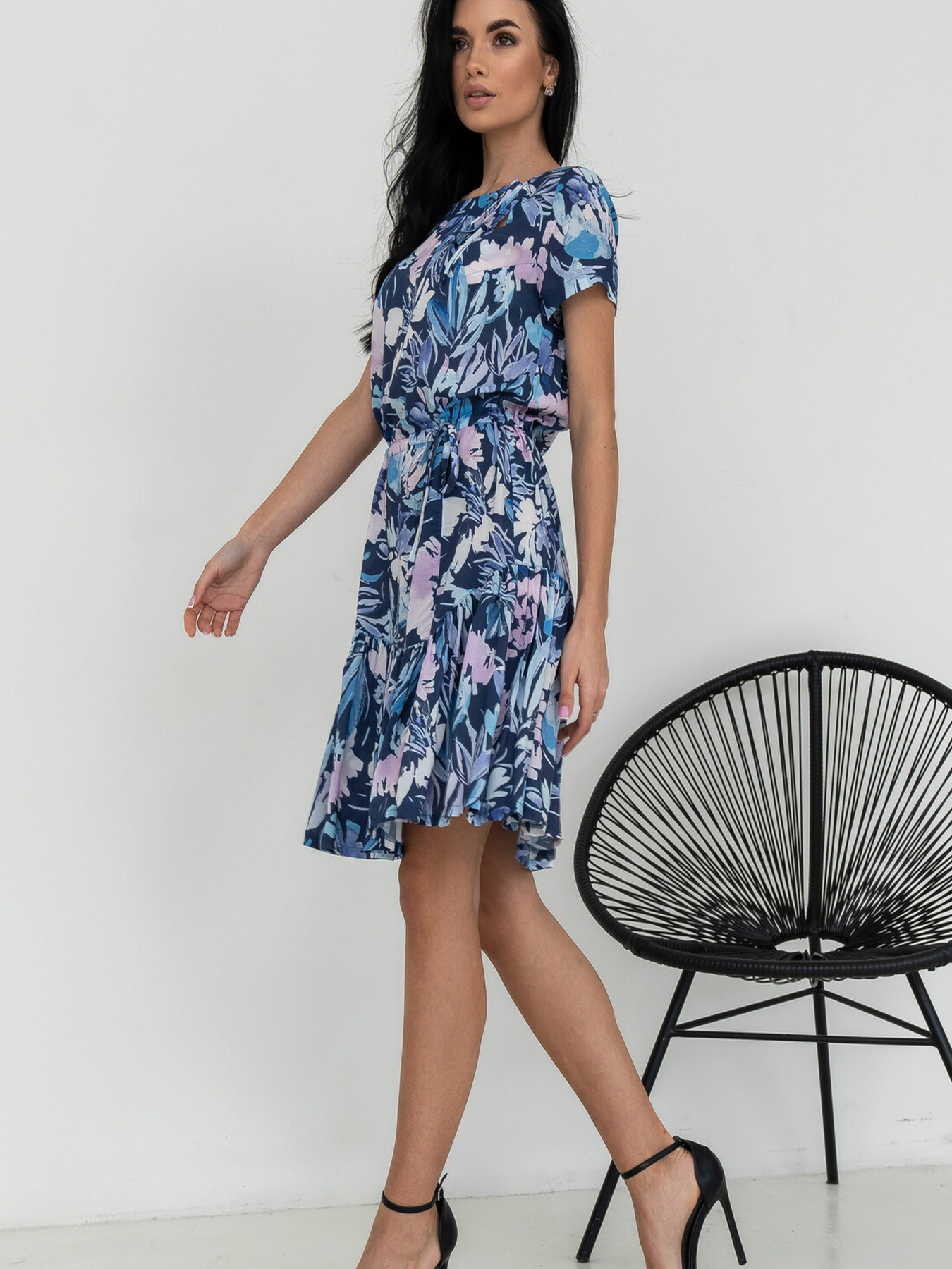 Сукня міні RiMari модель 0524-foletovij-print Фото