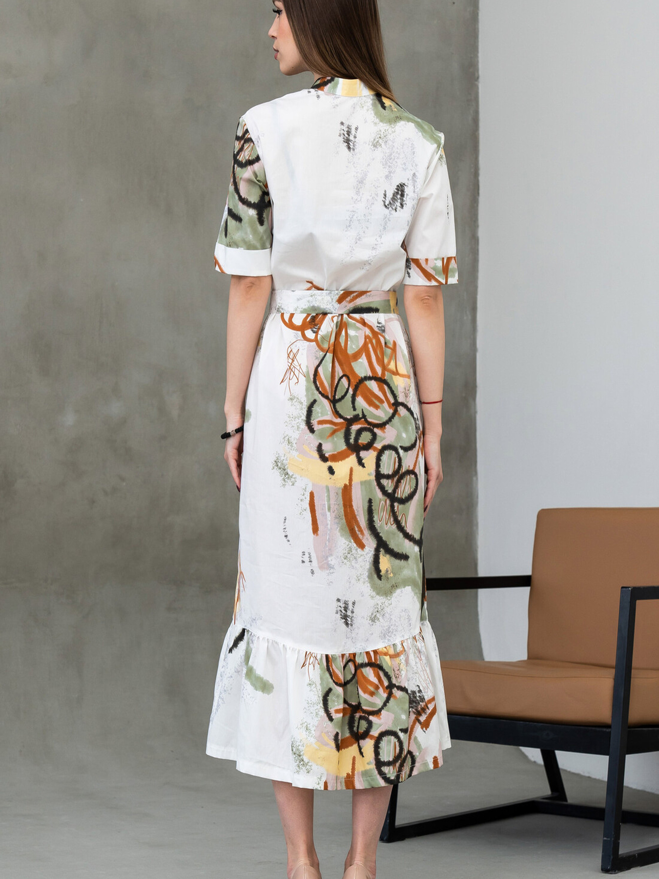 Платье миди RiMari модель 0224-blij-print Фото