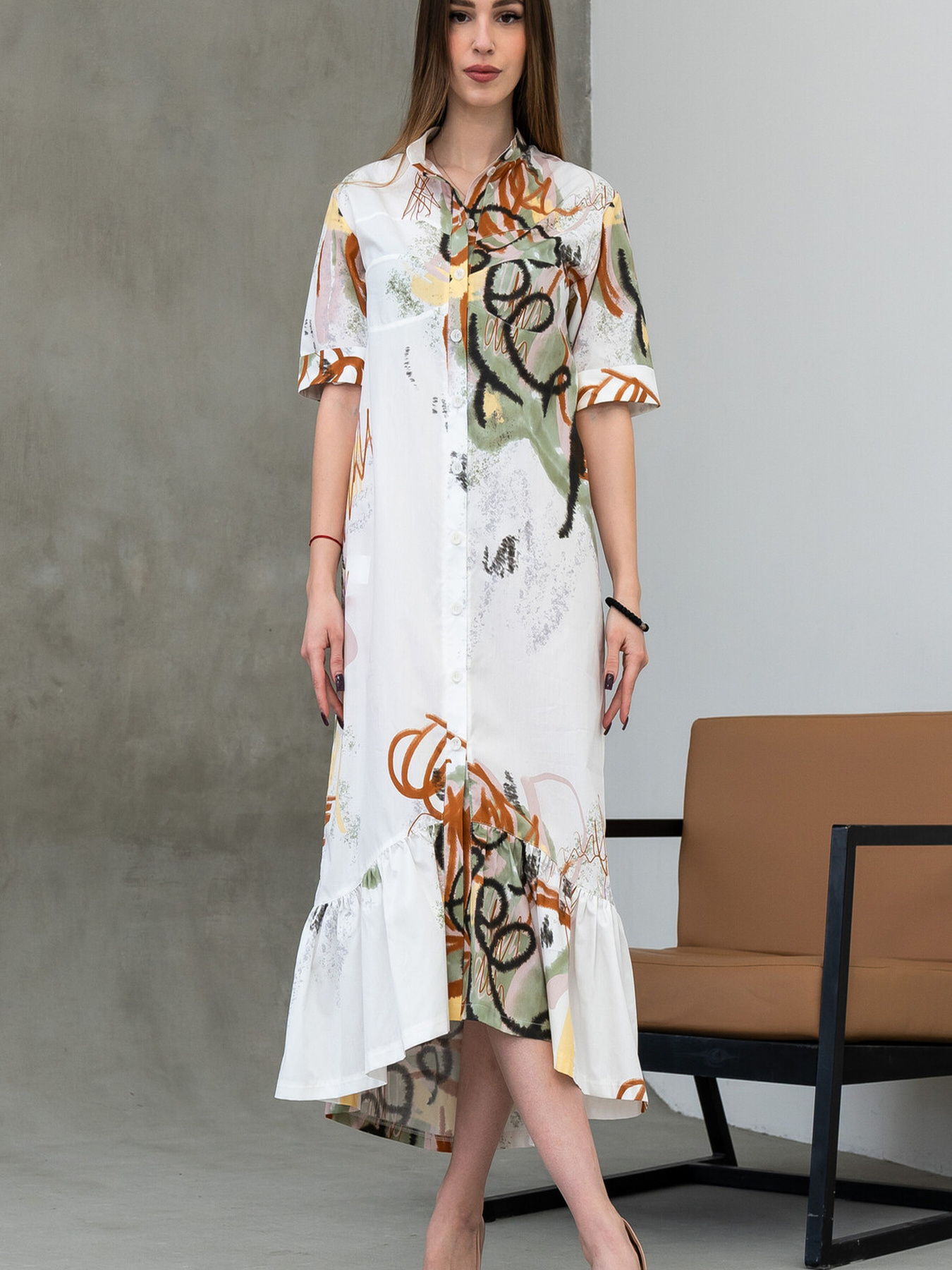 Платье миди RiMari модель 0224-blij-print Фото