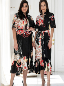 Платье миди RiMari модель 0224-chornij-print Фото