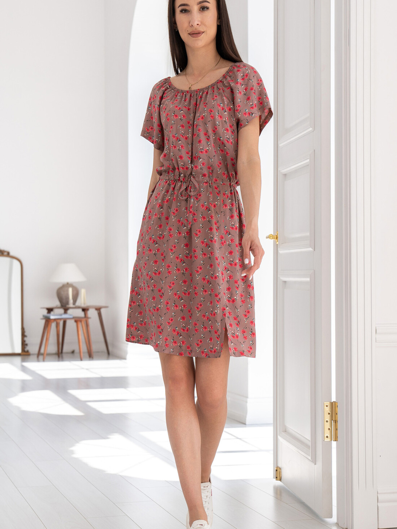 Сукня міні RiMari модель 0624-kapuchino-print Фото