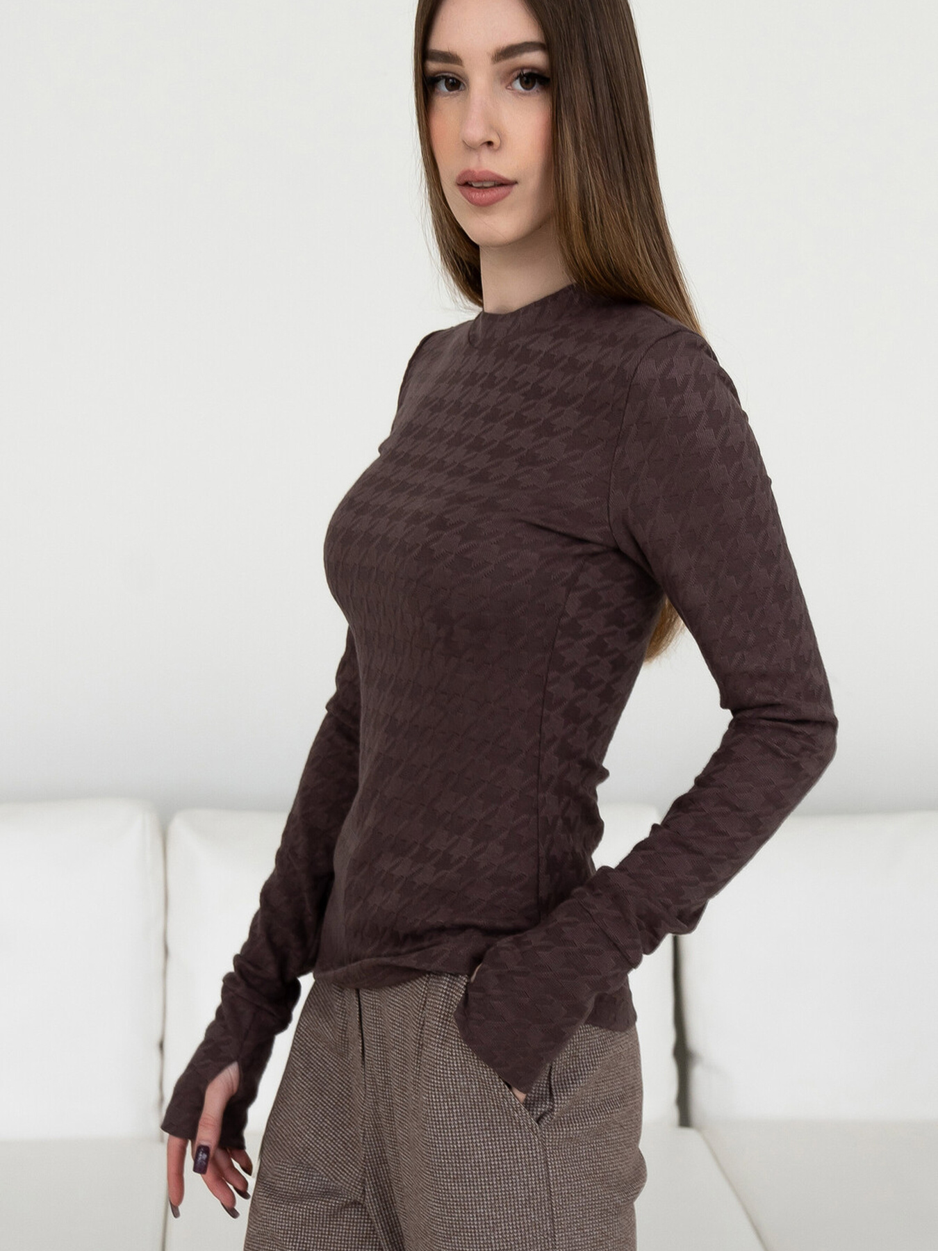 Лонгслів RiMari модель 0124-shokolad Фото
