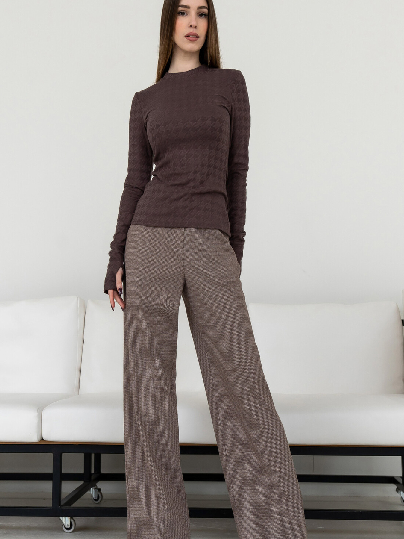 Лонгслів RiMari модель 0124-shokolad Фото