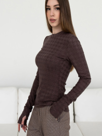 Лонгслів RiMari модель 0124-shokolad Фото