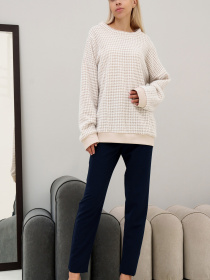 Повседневные штаны RiMari модель 0621-temno-sinj Повседневные штаны RiMari модель 0621-temno-sinj Фото