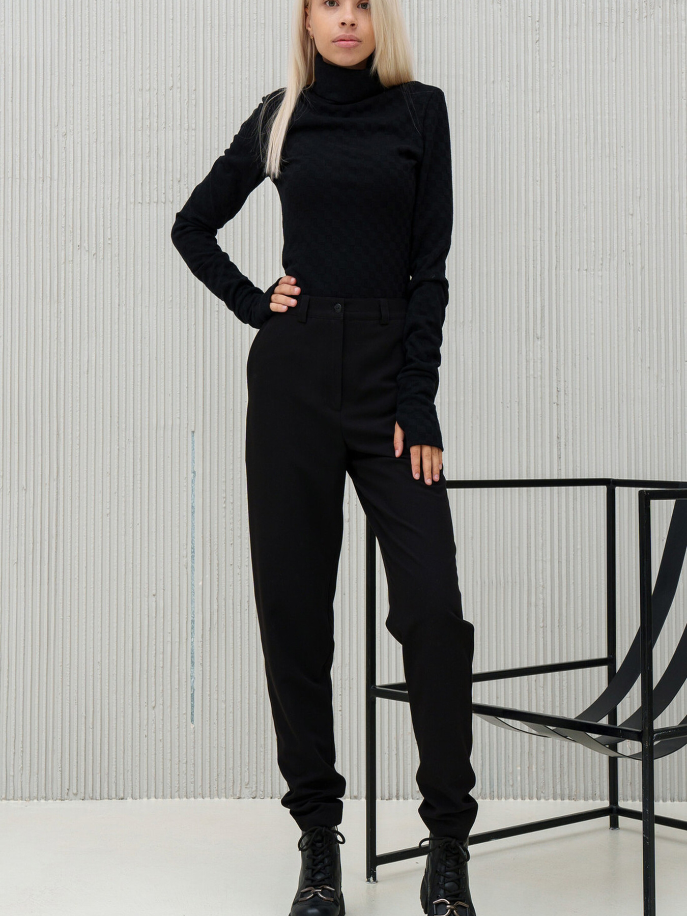 Повседневные штаны RiMari модель 0621-chornij Фото