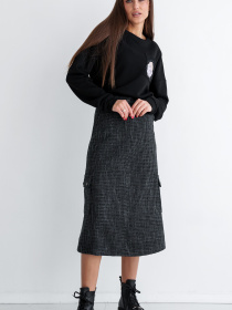 Спідниця міді RiMari модель 0523-graft Фото