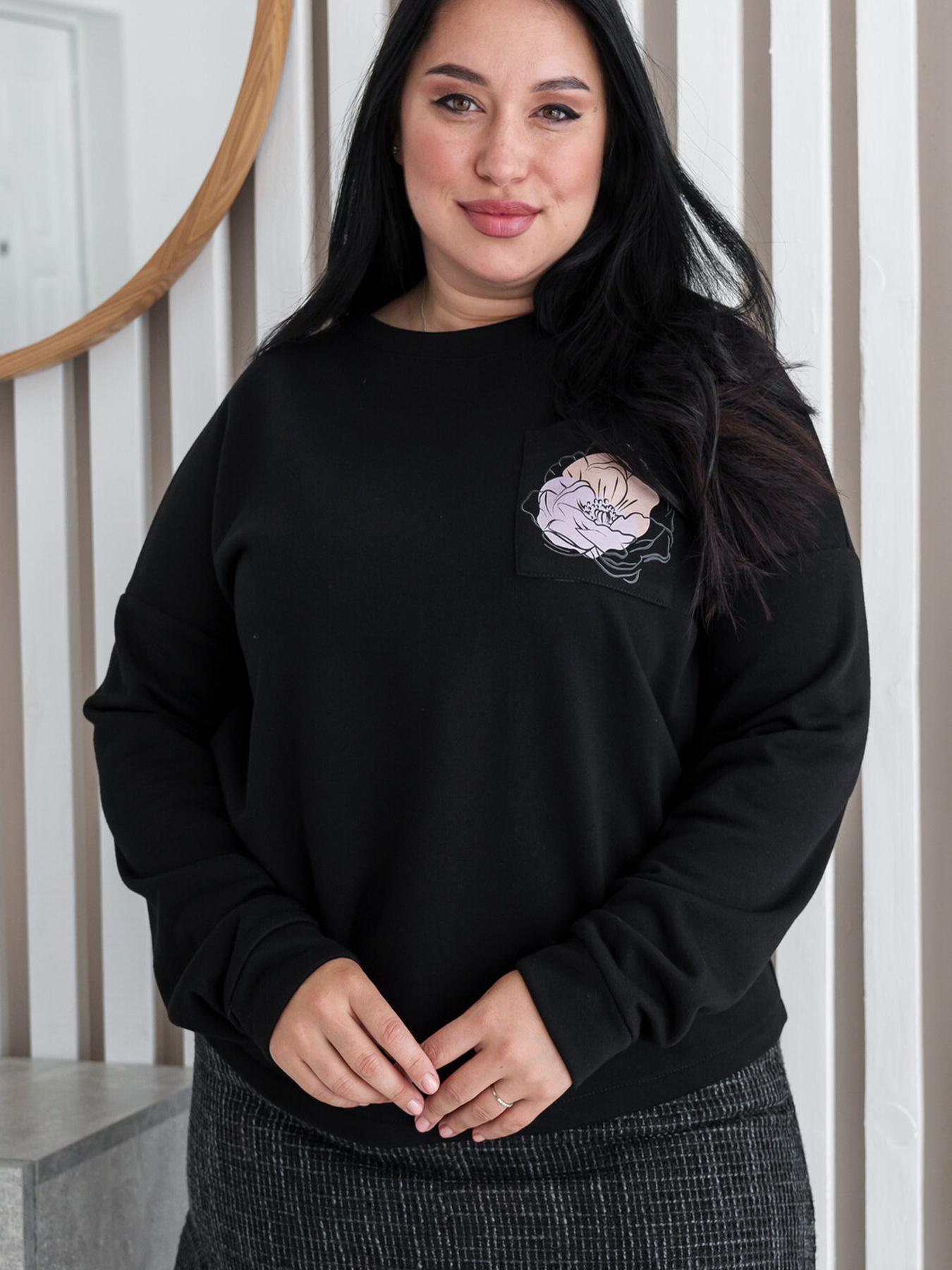 Свитшот RiMari модель 0423-chornij Фото