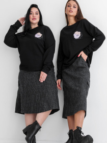 Світшот RiMari модель 0423-chornij Світшот RiMari модель 0423-chornij Фото