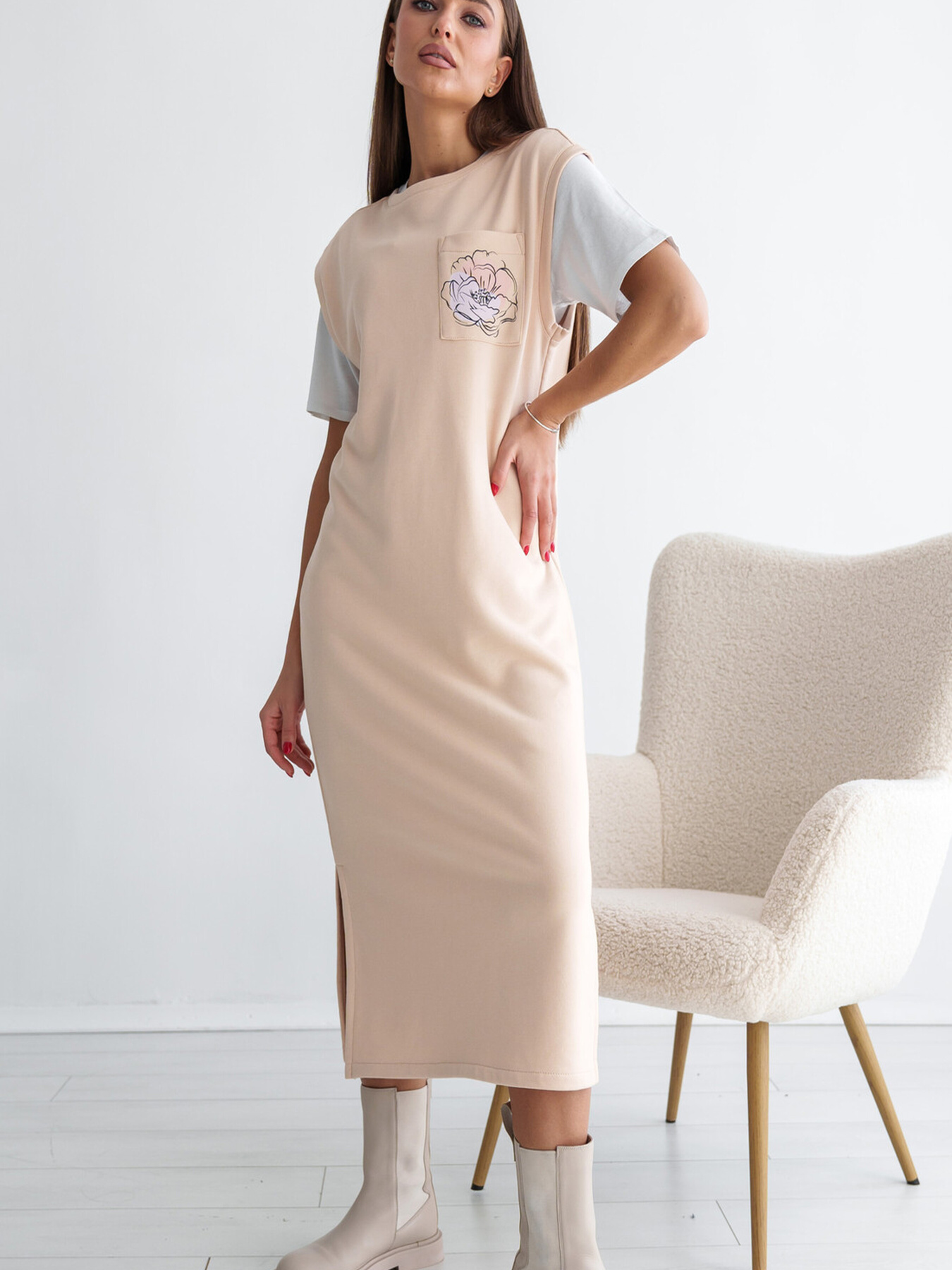 Сарафан RiMari модель 13-bezh Фото