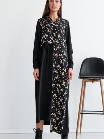 Платье миди RiMari модель 13-chornij-print Фото