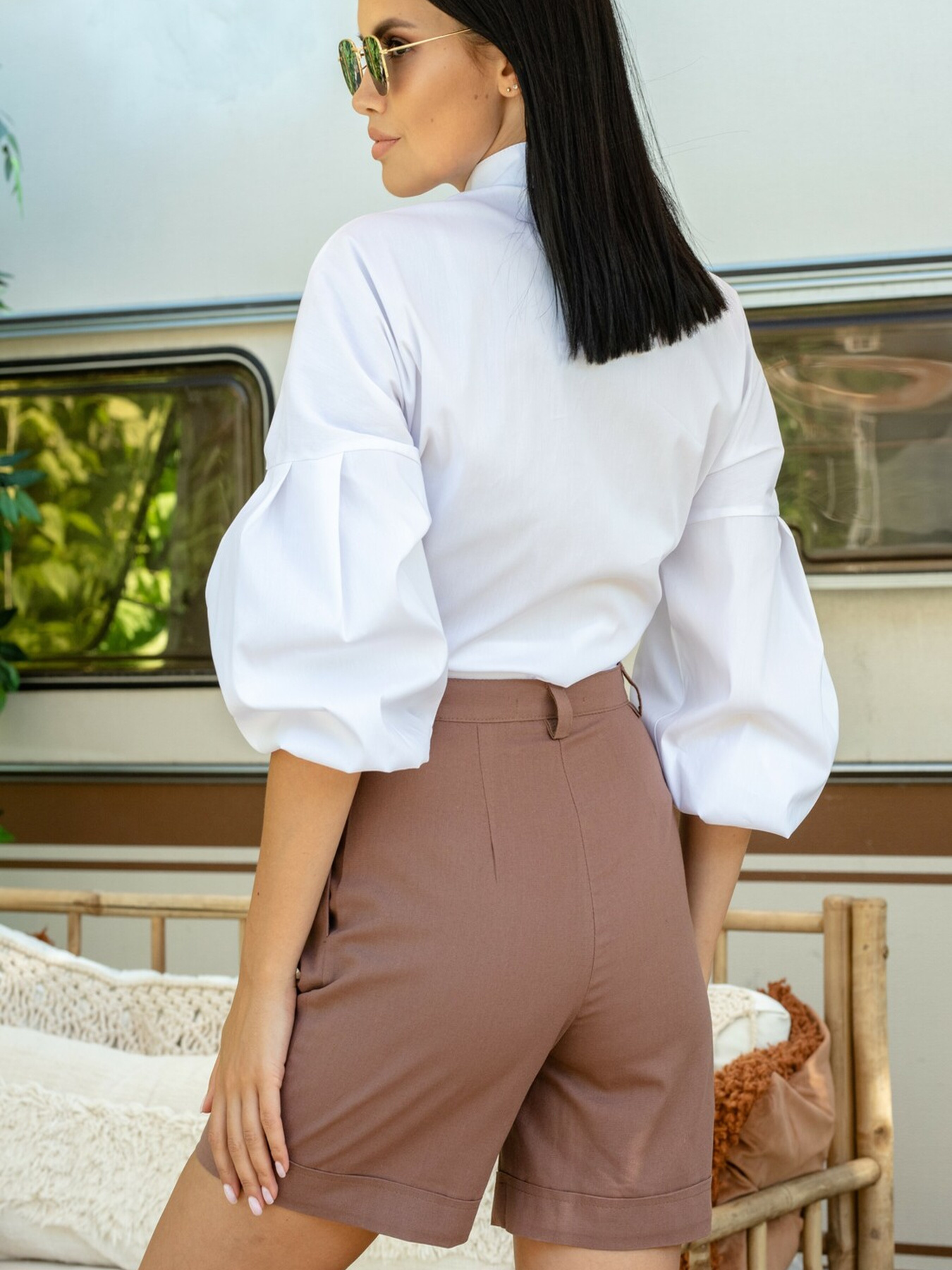 Повсякденні шорти RiMari модель 0220-shokolad Фото