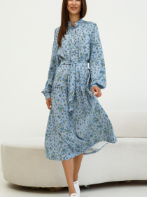 Платье миди RiMari модель 1323-blakitnij-print Фото