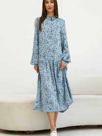 Платье миди RiMari модель 1323-blakitnij-print Фото