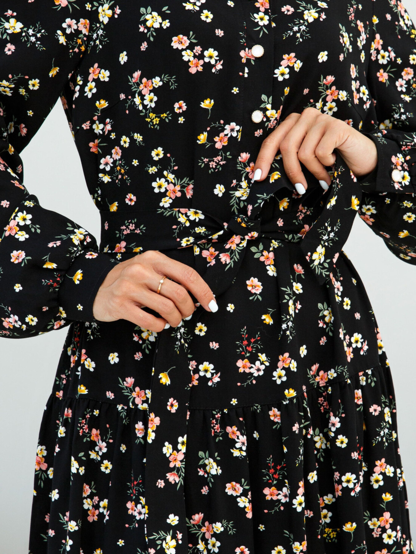 Платье миди RiMari модель 1323-chornij-print Фото