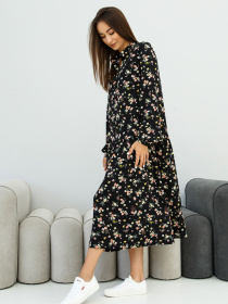 Платье миди RiMari модель 1323-chornij-print Фото