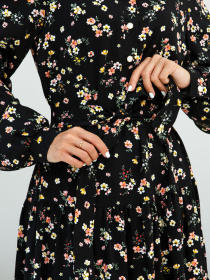 Платье миди RiMari модель 1323-chornij-print Фото