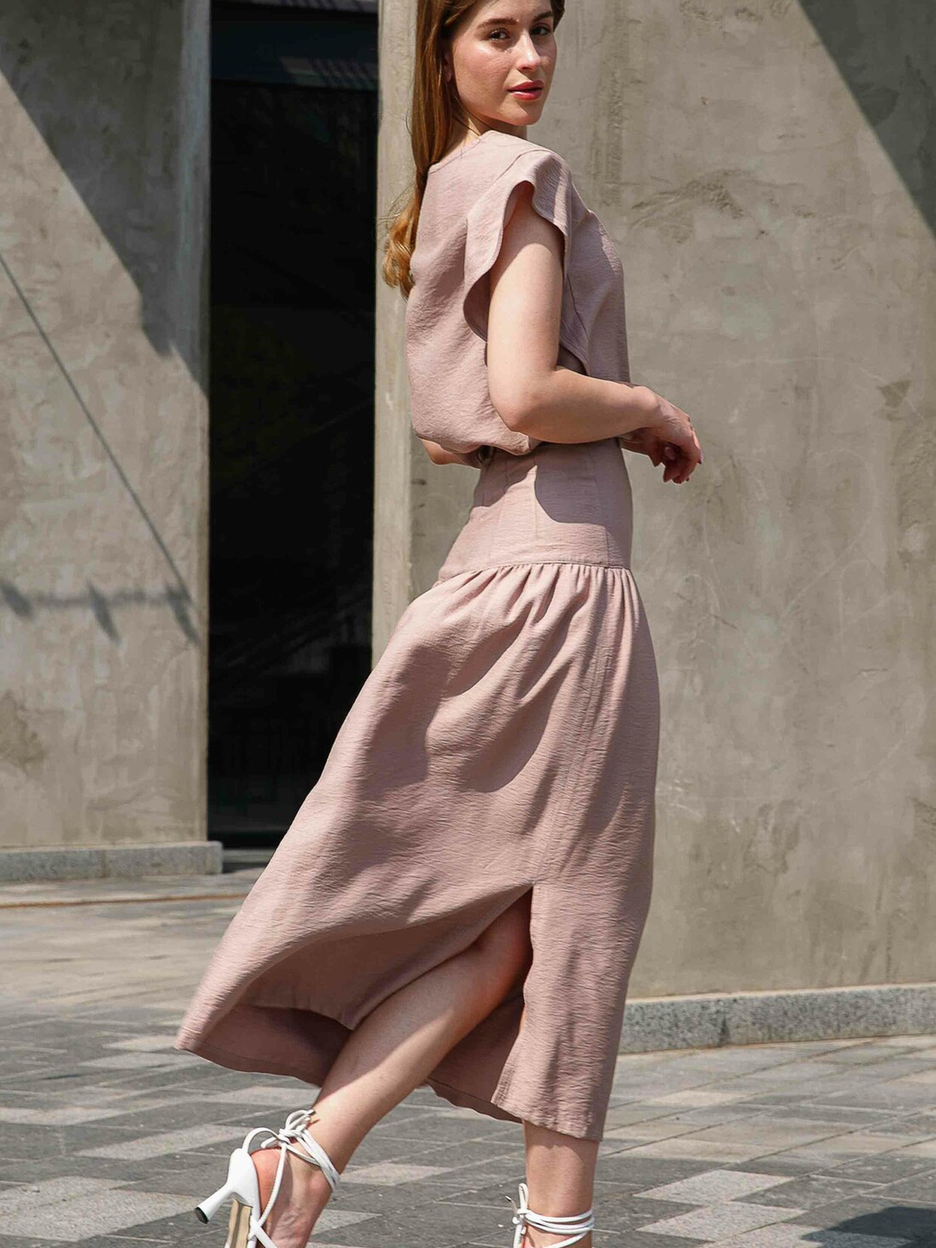 Спідниця міді RiMari модель 0223-bezh Фото