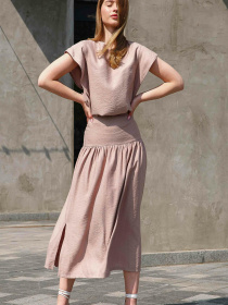 Спідниця міді RiMari модель 0223-bezh Фото