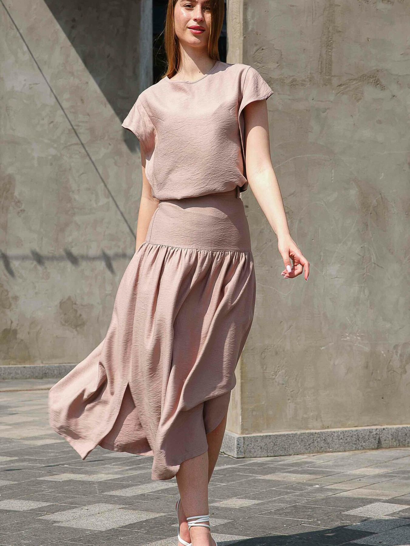 Юбка миди RiMari модель 0223-bezh Фото