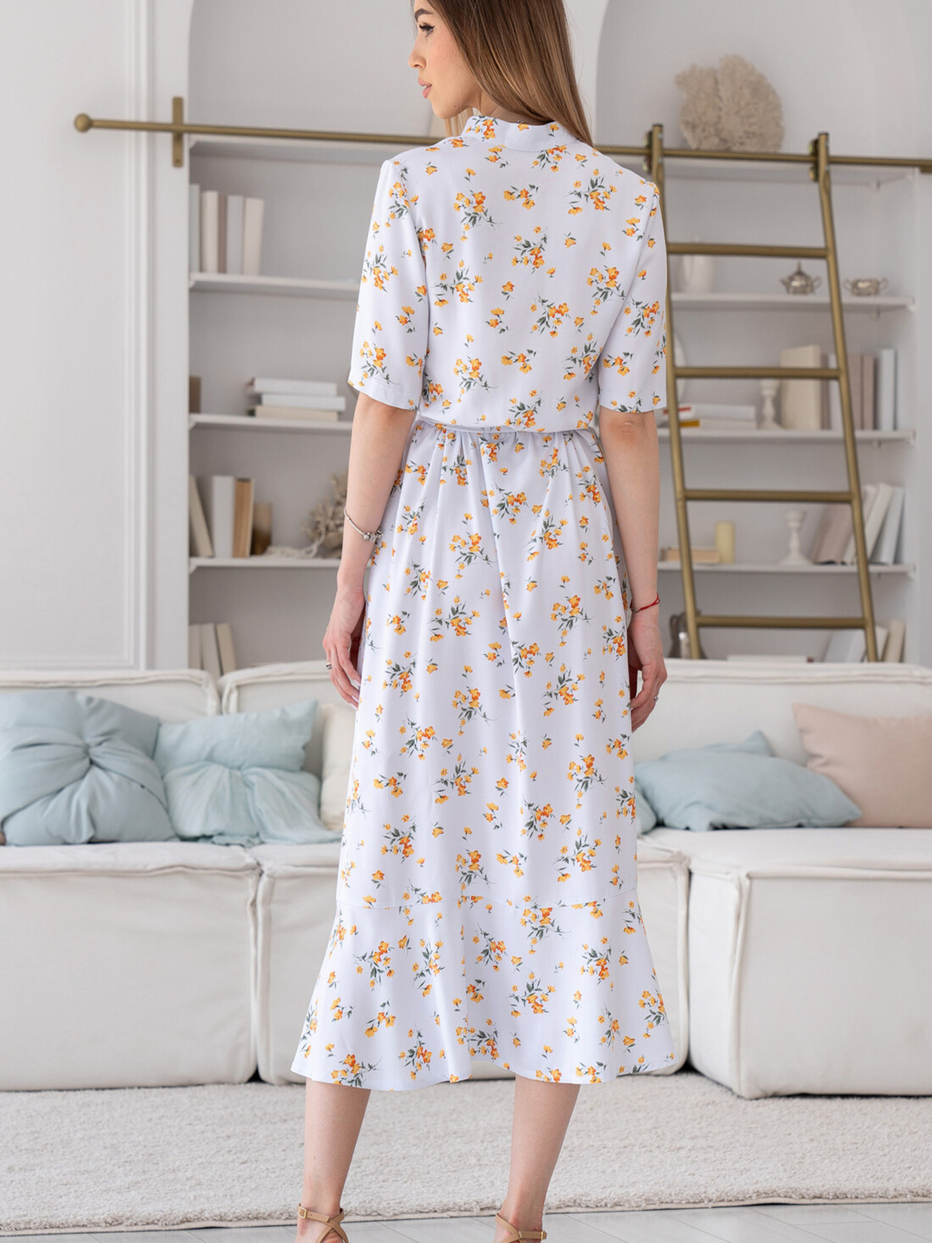 Сукня міді RiMari модель 0823-blij-zhovtij Фото