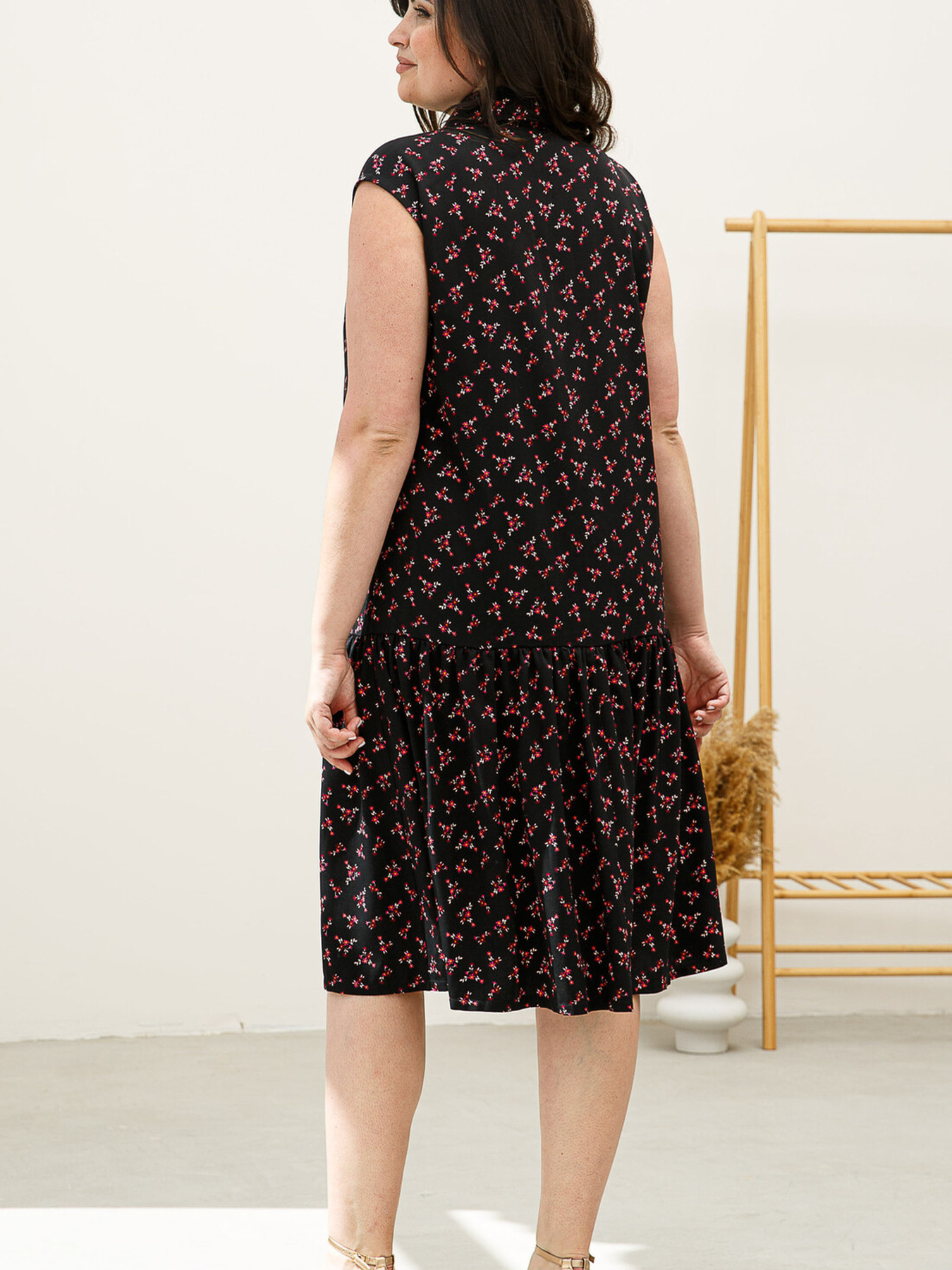 Платье мини RiMari модель 0723-chornij-print Фото