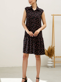 Платье мини RiMari модель 0723-chornij-print Фото