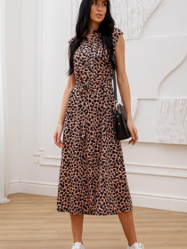 Платье миди RiMari модель 0323-persik-print Фото