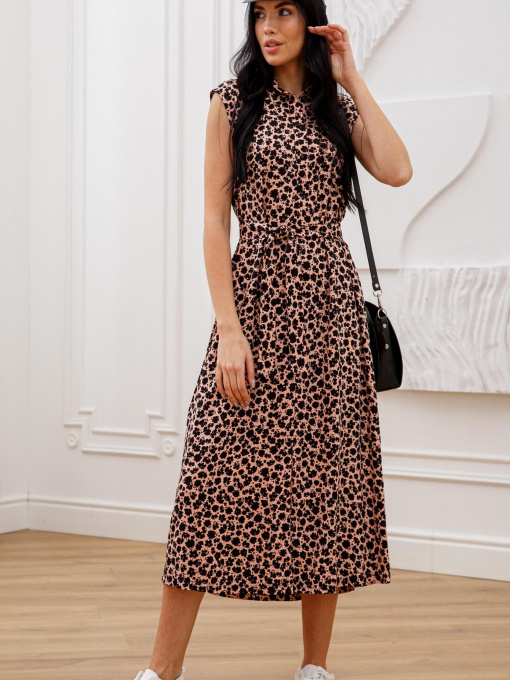 Сукня міді RiMari модель 0323-persik-print Фото