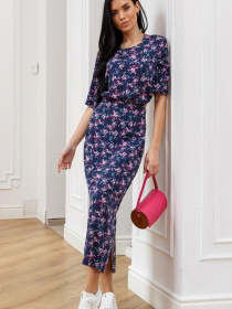 Платье миди RiMari модель 02-sinj-print Фото