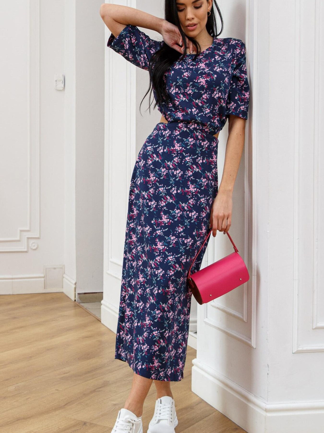 Сукня міді RiMari модель 02-sinj-print Фото