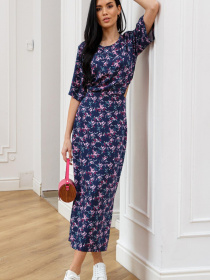 Сукня міді RiMari модель 02-sinj-print Фото