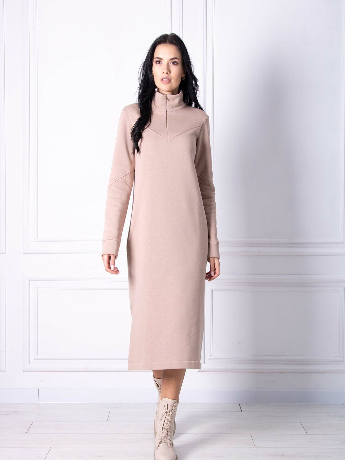 Платье миди RiMari модель 1722-bezh Фото